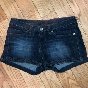 Dark Blue Low Rise Shorts